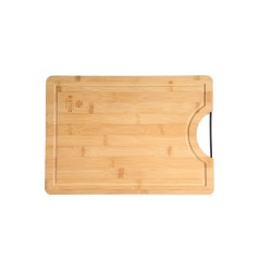 Επιφάνεια κοπής Bamboo Essentials διαστάσεων 35x25cm με μεταλλική λαβή