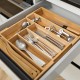Θήκη συρταριού για μαχαιροπίρουνα Bamboo Essentials επεκτεινόμενη