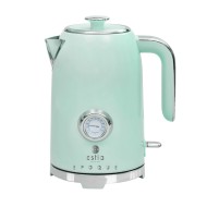 Βραστήρας Retro Epoque ανοξείδωτος ισχύος 2200w χωρητικότητας 1.7lt στο χρώμα της μέντας