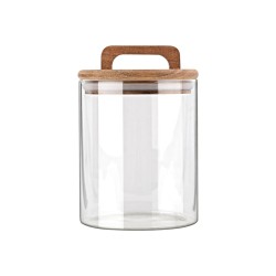 Δοχείο αποθήκευσης Acacia γυάλινο χωρητικότητας 650ml διαστάσεων 10x10x14.8cm