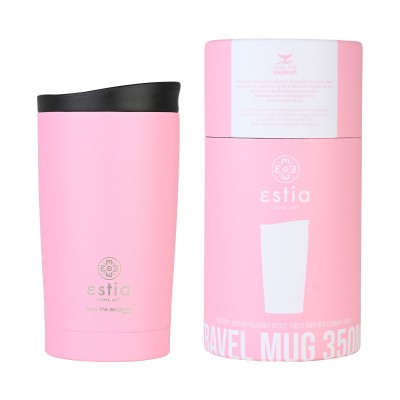 Θερμός Travel Mugs Save the Aegean χωρητικότητας 350ml Blossom Rose