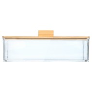 Κουτί αποθήκευσης και οργάνωσης Bamboo Essentials ορθογώνιο διαστάσεων 23.3x9.4x8.8cm με καπάκι  Κουτί αποθήκευσης και οργάνωσης Bamboo Essentials ορθογώνιο διαστάσεων 23.3x9.4x8.8cm με καπάκι