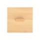 Κουτί αποθήκευσης και οργάνωσης Bamboo Essentials τετράγωνο διαστάσεων 9x9x6cm με καπάκι 