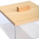 Κουτί αποθήκευσης και οργάνωσης Bamboo Essentials τετράγωνο διαστάσεων 9x9x6cm με καπάκι 