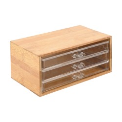 Κοσμηματοθήκη Bamboo Essentials διαστάσεων 24.5x11x14cm με 3 συρταράκια Κοσμηματοθήκη Bamboo Essentials διαστάσεων 24.5x11x14cm με 3 συρταράκια