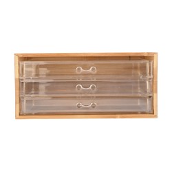 Κοσμηματοθήκη Bamboo Essentials διαστάσεων 24.5x11x14cm με 3 συρταράκια