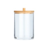 Κουτί αποθήκευσης και οργάνωσης Bamboo Essentials για δίσκους ντεμακιγιάζ διαστάσεων 7x7x12cm με καπάκι Κουτί αποθήκευσης και οργάνωσης Bamboo Essentials για δίσκους ντεμακιγιάζ διαστάσεων 7x7x12cm με καπάκι