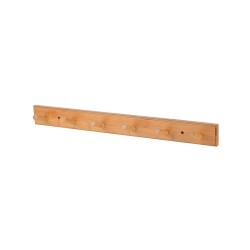 Κρεμάστρα τοίχου bamboo διαστάσεων 59x6x7cm με 6 θέσεις
