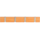 Κρεμάστρα τοίχου ξύλινη διαστάσεων 40x5.5x1.8cm 4 θέσεων με αναδιπλούμενους γάντζους