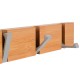 Κρεμάστρα τοίχου ξύλινη διαστάσεων 40x5.5x1.8cm 4 θέσεων με αναδιπλούμενους γάντζους