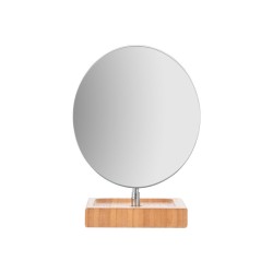 Καθρέφτης επιτραπέζιος Bamboo Essentials οβάλ διαστάσεων 18x17x14cm