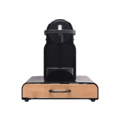 Θήκη για κάψουλες Espresso Bamboo Essentials μεταλλική συρταρωτή 60 θέσεων σε μαύρο χρώμα ESTIA 