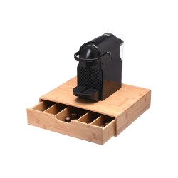 Θήκη για κάψουλες Espresso Bamboo Essentials συρταρωτή με 5 ρυθμιζόμενες θέσεις ESTIA  Θήκη για κάψουλες Espresso Bamboo Essentials συρταρωτή με 5 ρυθμιζόμενες θέσεις ESTIA