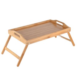 Δίσκος σερβιρίσματος Bamboo Essentials διαστάσεων 50x30x21cm με αναδιπλούμενα πόδια