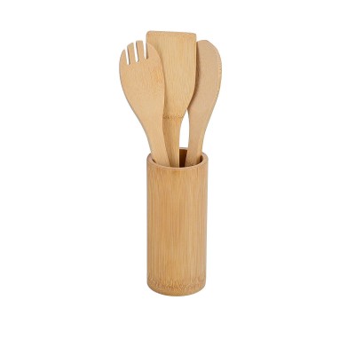 Εργαλεία μαγειρικές Bamboo Essentials με θήκη 4 τεμαχίων