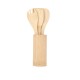 Εργαλεία μαγειρικές Bamboo Essentials με θήκη 4 τεμαχίων