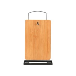 Σετ επιφάνειες κοπής Bamboo Essentials 4 τμχ με βάση μεταλλική