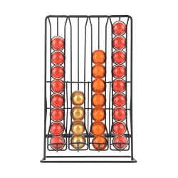 Βάση για κάψουλες και συσκευασίες ESPRESSO μεταλλική σε μαύρο χρώμα διπλής όψεως 