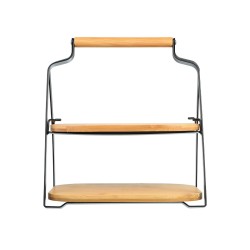 Δίσκος σερβιρίσματος Bamboo Essentials διόροφος