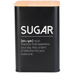 Δοχείο για ζάχαρη Bamboo Essentials μεταλλικό διαστάσεων 10x13cm σε μαύρο χρώμα