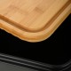 Ψωμιέρα Bamboo Essentials μεταλλική διαστάσεων 42x23x13cm σε μαύρο χρώμα 