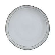 Πιάτο ρηχό Deline Stoneware διαμέτρου 27cm σε χρώμα Dove