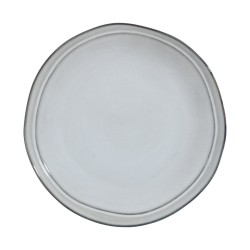 Πιάτο ρηχό Deline Stoneware διαμέτρου 27cm σε χρώμα Dove