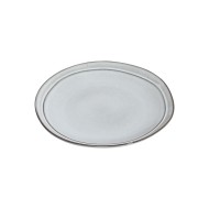 Πιάτο ρηχό Deline Stoneware διαμέτρου 21cm σε χρώμα Dove