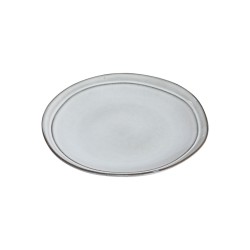 Πιάτο ρηχό Deline Stoneware διαμέτρου 21cm σε χρώμα Dove
