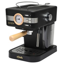 Μηχανή ΗΧΑΝΗ Espresso Oak ισχύος 950w 15 bar χωρητικότητας 1.2lt σε μαύρο χρώμα