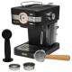 Μηχανή ΗΧΑΝΗ Espresso Oak ισχύος 950w 15 bar χωρητικότητας 1.2lt σε μαύρο χρώμα