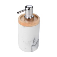 Αντλία σαπουνιού Marble ρητίνης χωρητικότητας 360ml διαστάσεων 7,5x7,5x17cm Αντλία σαπουνιού Marble ρητίνης χωρητικότητας 360ml διαστάσεων 7,5x7,5x17cm