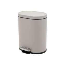 Χαρτοδοχείο μπ΄άνιου Ovoid Soft close χωρητικόττηας 6lt σε χρώμα Taupe