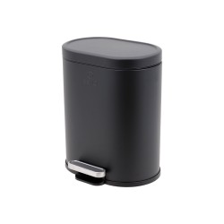 Χαρτοδοχείο μπ΄άνιου Ovoid Soft close χωρητικότητας 6lt σε χρώμα μαύρο