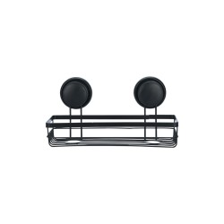 Εταζέρα ίσια με βεντούζες στήριξης σε μαύρο χρώμα