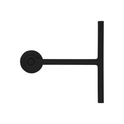 Υαλοκαθαριστήρας μπάνιου με βεντούζα σε χρώμα μαύρο διαστάσεων 22,8x21,8x3cm