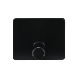 Κρεμάστρα επιτοίχια μονή μεταλλική με τετράγωνη βάση σε μαύρο χρώμα 