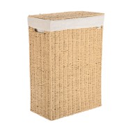 Καλάθι απλύτων Botanica διαστάσεων 38x22x55cm με εσωτερική επένδυση και καπάκι ορθογώνιο 