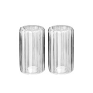 Δοχεία για αλάτι και πιπέρι Allure γυάλινα σετ 2 τεμαχίων