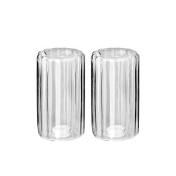 Δοχεία για αλάτι και πιπέρι Allure γυάλινα σετ 2 τεμαχίων