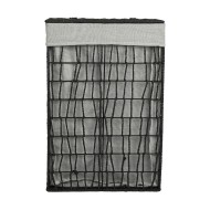 Καλάθι απλύτων Nest διαστάσεων διαστάσεων 37x22x55cm 2 θέσεων σε χρώμα μαύρο Καλάθι απλύτων Nest διαστάσεων διαστάσεων 37x22x55cm 2 θέσεων σε χρώμα μαύρο