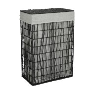 Καλάθι απλύτων Nest διαστάσεων διαστάσεων 37x22x55cm 2 θέσεων σε χρώμα μαύρο Καλάθι απλύτων Nest διαστάσεων διαστάσεων 37x22x55cm 2 θέσεων σε χρώμα μαύρο