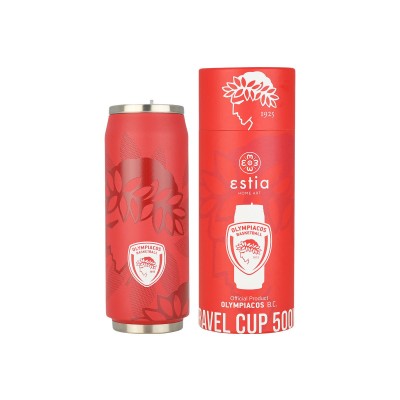 Θερμός Travel Cup Olympiacos BC Edition χωρητικότητας 500ml