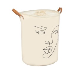 Καλάθι απλύτων Line Art χωρητικότητας 60lt πτυσσόμενο με χερούλια διαστάσεων 40x40x50cm