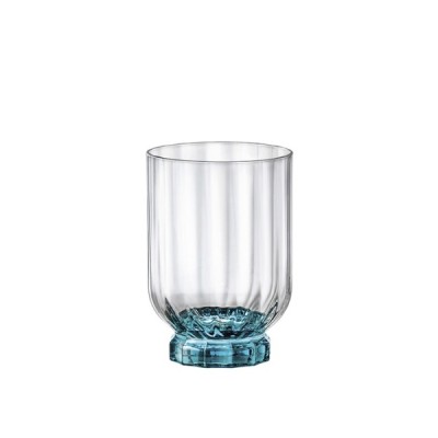 Ποτήρι d.o.f. χαμηλό χωρητικότητας 37.5cl της σειράς Florian με μπλε βάση