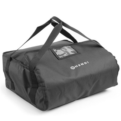 Τσάντα μεταφοράς πίτσας μαύρη για 4 κουτιά διαστάσεων 460x460x210mm