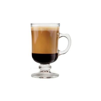 Ποτήρι διάφανο με χερούλι για καφέ cappucino χωρητικότητας 12cl της σειράς Mini Bill
