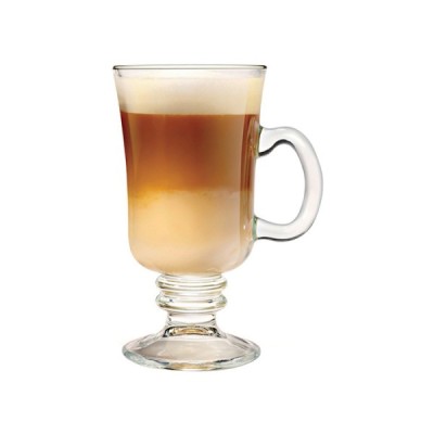Ποτήρι διάφανο με χερούλι για καφέ cappucino χωρητικότητας 24cl της σειράς Bill