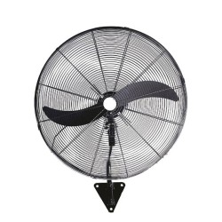 Ανεμιστήρας επίτοιχος επαγγελματικός 30" μαύρος 200W 4 ταχύτητων με 2 μεταλλικά πτερύγια και τηλεχειριστήριο