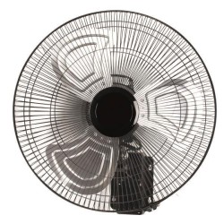 Ανεμιστήρας επιτοίχιος μεταλλικός μαύρος Φ50 120W με ρυθμιζόμενη γωνία αέρα 15° και χειριστήριο